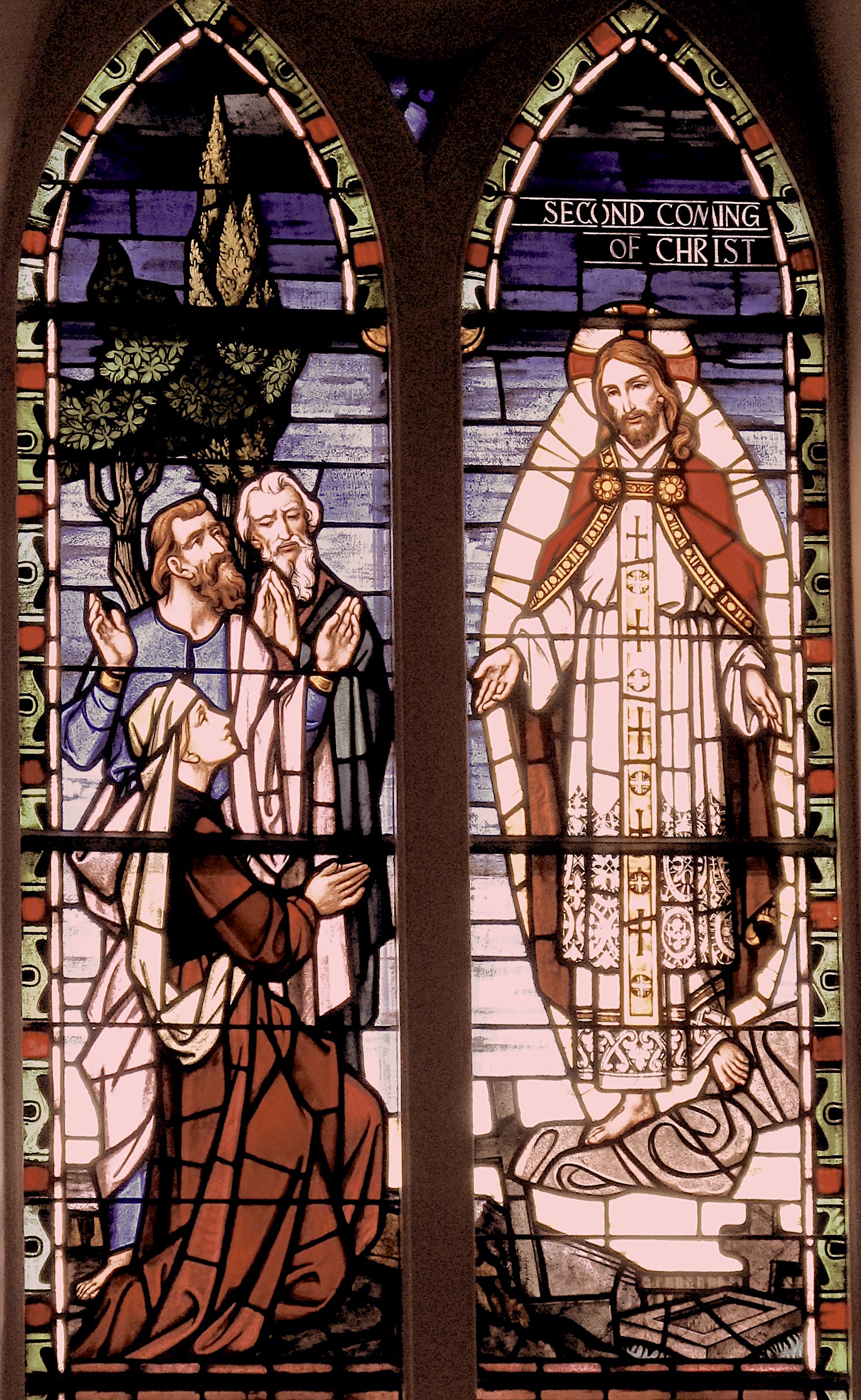 St. Matthew's German Evangelical Lutheran Church,
The Second Coming of Christ, stained glass window